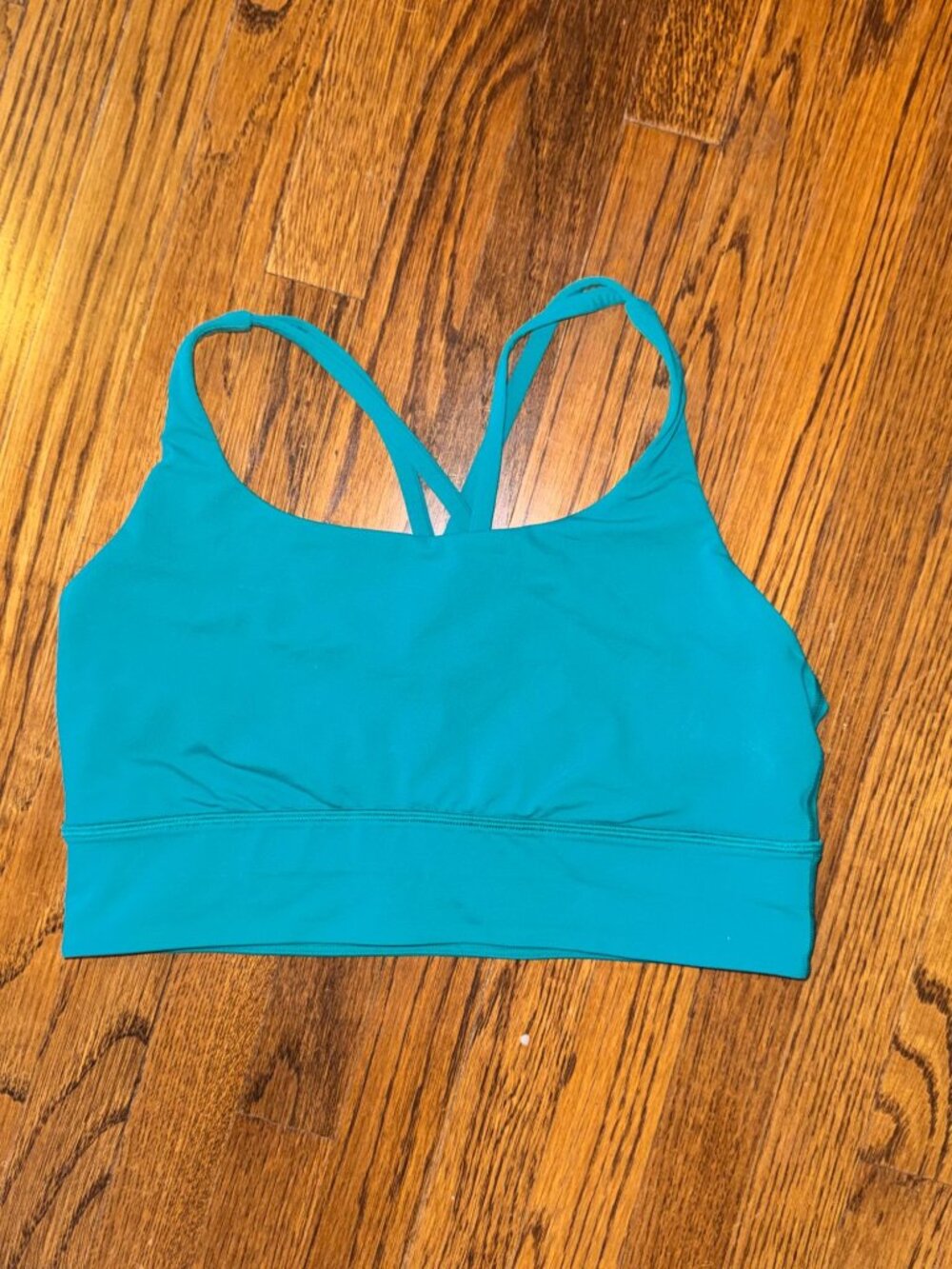 Lululemon Jade Green Longline Energy Bra Size 10 No Pads